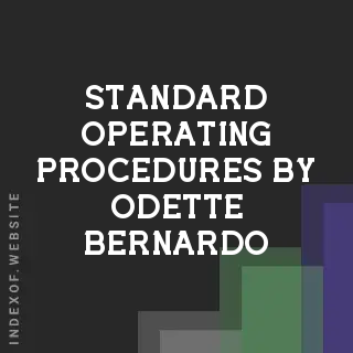 Standard Operating Procedures by Odette Bernardo | Indexof