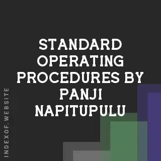 Standard Operating Procedures by Panji Napitupulu | Indexof