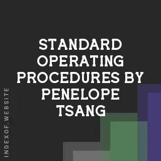 Standard Operating Procedures by Penelope Tsang | Indexof