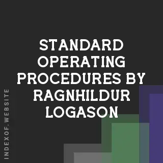 Standard Operating Procedures by Ragnhildur Logason | Indexof