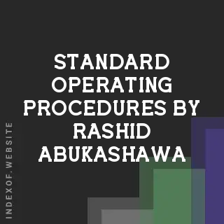 Standard Operating Procedures by Rashid Abukashawa | Indexof