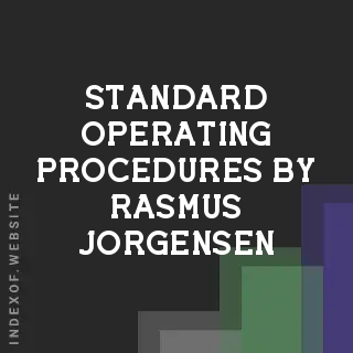 Standard Operating Procedures by Rasmus Jorgensen | Indexof