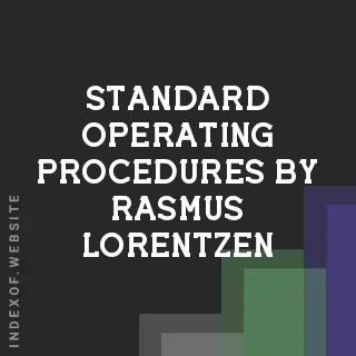 Standard Operating Procedures by Rasmus Lorentzen | Indexof