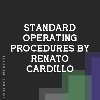 Standard Operating Procedures by Renato Cardillo | Indexof