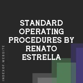 Standard Operating Procedures by Renato Estrella | Indexof