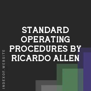 Standard Operating Procedures by Ricardo Allen | Indexof