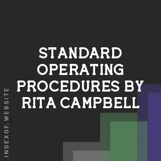 Standard Operating Procedures by Rita Campbell | Indexof