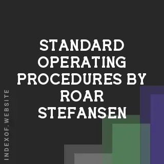 Standard Operating Procedures by Roar Stefansen | Indexof