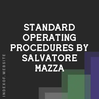 Standard Operating Procedures by Salvatore Mazza | Indexof