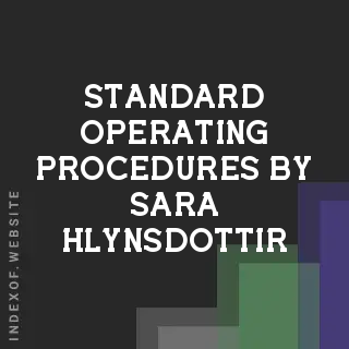 Standard Operating Procedures by Sara Hlynsdottir | Indexof