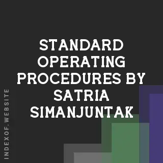 Standard Operating Procedures by Satria Simanjuntak | Indexof