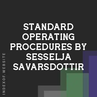Standard Operating Procedures by Sesselja Savarsdottir | Indexof
