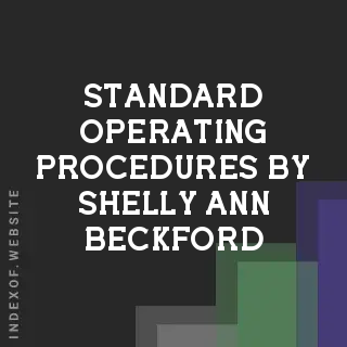 Standard Operating Procedures by Shelly-Ann Beckford | Indexof