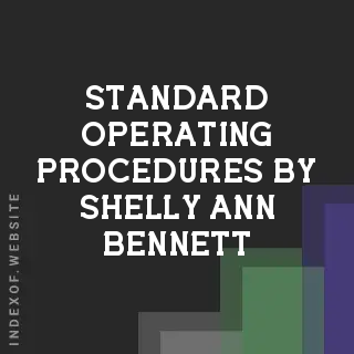 Standard Operating Procedures by Shelly-Ann Bennett | Indexof