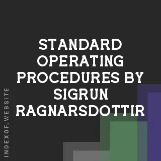 Standard Operating Procedures by Sigrun Ragnarsdottir | Indexof