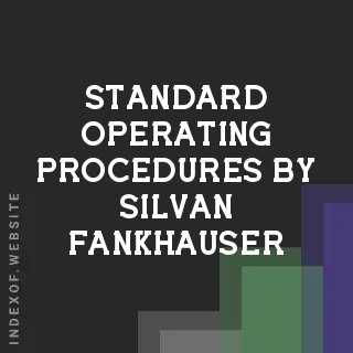 Standard Operating Procedures by Silvan Fankhauser | Indexof