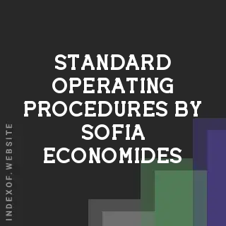 Standard Operating Procedures by Sofia Economides | Indexof