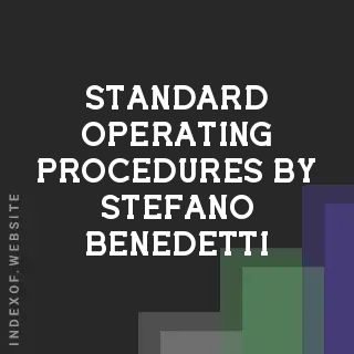 Standard Operating Procedures by Stefano Benedetti | Indexof