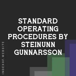 Standard Operating Procedures by Steinunn Gunnarsson | Indexof