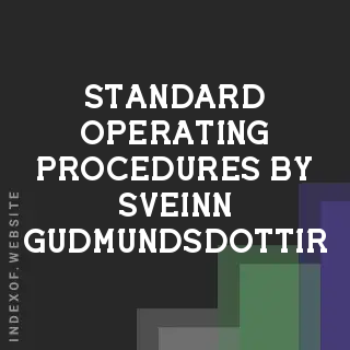 Standard Operating Procedures by Sveinn Gudmundsdottir | Indexof