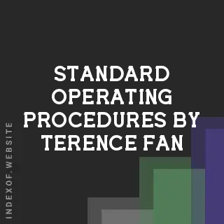 Standard Operating Procedures by Terence Fan | Indexof