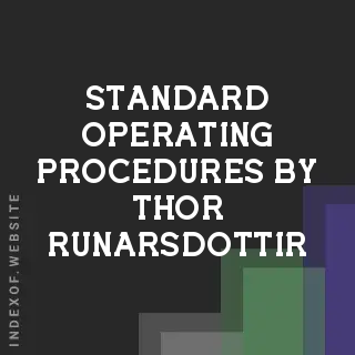 Standard Operating Procedures by Thor Runarsdottir | Indexof