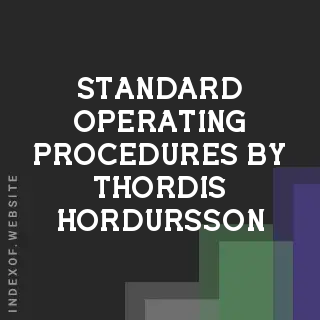 Standard Operating Procedures by Thordis Hordursson | Indexof