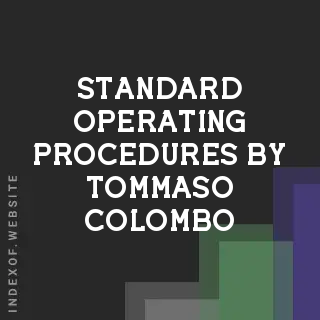 Standard Operating Procedures by Tommaso Colombo | Indexof