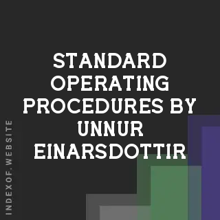 Standard Operating Procedures by Unnur Einarsdottir | Indexof