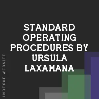 Standard Operating Procedures by Ursula Laxamana | Indexof