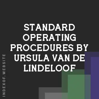 Standard Operating Procedures by Ursula van de Lindeloof | Indexof