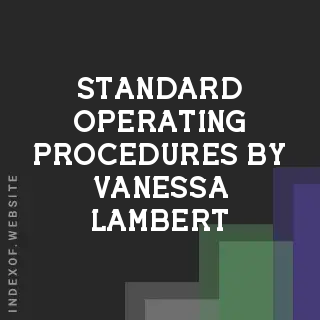 Standard Operating Procedures by Vanessa Lambert | Indexof