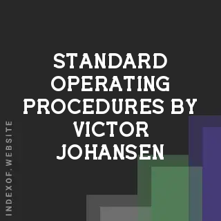 Standard Operating Procedures by Victor Johansen | Indexof