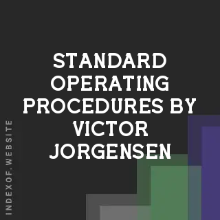 Standard Operating Procedures by Victor Jorgensen | Indexof