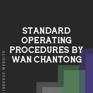 Standard Operating Procedures by Wan Chantong | Indexof