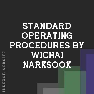 Standard Operating Procedures by Wichai Narksook | Indexof