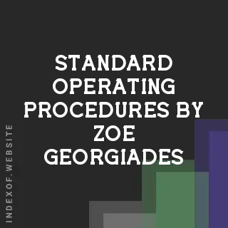 Standard Operating Procedures by Zoe Georgiades | Indexof