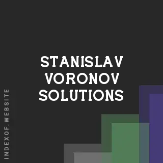Stanislav Voronov Solutions | Indexof