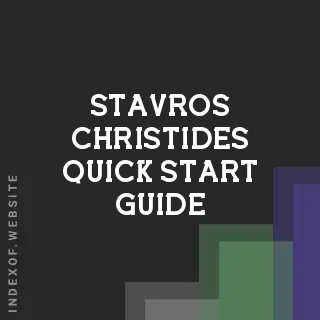 Stavros Christides Quick Start Guide | Indexof