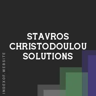 Stavros Christodoulou Solutions | Indexof