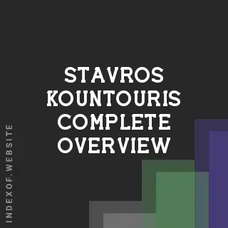 Stavros Kountouris Complete Overview | Indexof