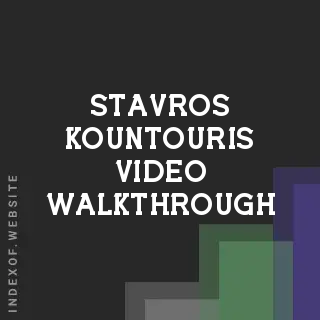 Stavros Kountouris Video Walkthrough | Indexof