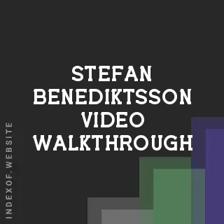 Stefan Benediktsson Video Walkthrough | Indexof