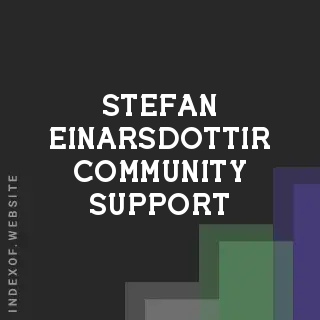 Stefan Einarsdottir Community Support | Indexof