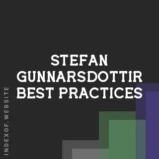 Stefan Gunnarsdottir Best Practices | Indexof