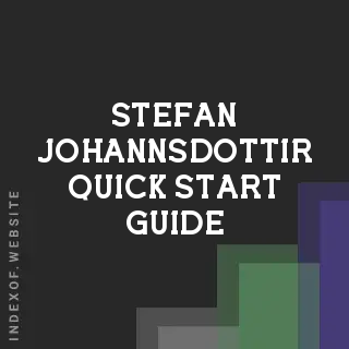 Stefan Johannsdottir Quick Start Guide | Indexof