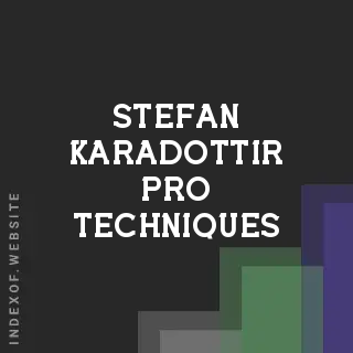 Stefan Karadottir Pro Techniques | Indexof