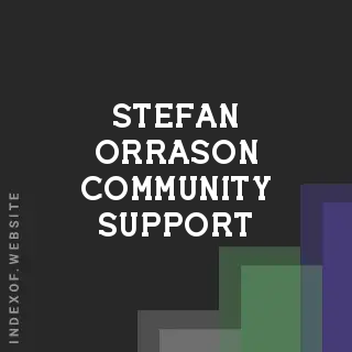 Stefan Orrason Community Support | Indexof