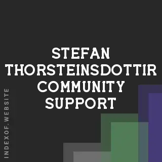 Stefan Thorsteinsdottir Community Support | Indexof