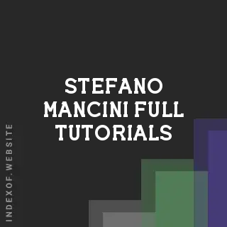 Stefano Mancini Full Tutorials | Indexof